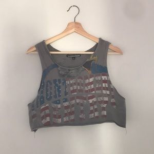 distressed tank top